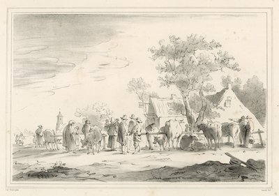 Veemarkt door Jan Josephsz van Goyen